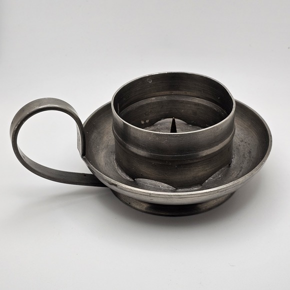 Vintage German Pewter Candleholder from Wall 1970s